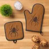Het Spinnenweb Ovenwant & Pannenlap Set (Top down)