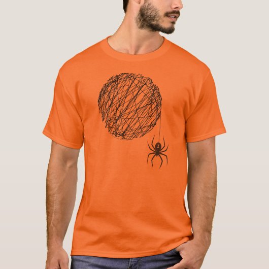 Het Spinneweb Heren Licht Overhemd T-shirt (Voorkant)