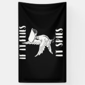 Het spioneert samenzweringstheoretische vogels zij spandoek (Verticaal)