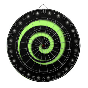 Het spiraalvormige Hypnotic Hete Groene Dartboard Dartbord