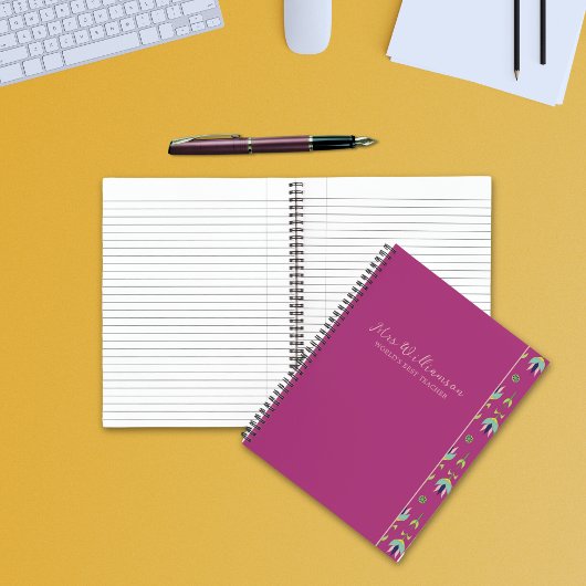 Het Spiral Notitieboek van de Bright Modern Floral