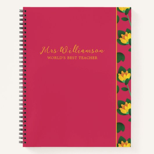 Het Spiral Notitieboek van de Bright Modern Floral (Voorkant)