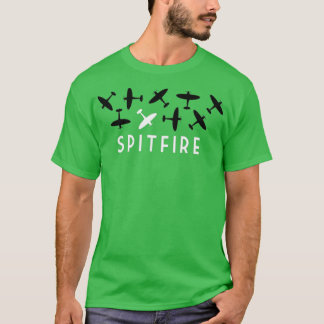 Het Spitfire-vliegtuig van de tweede wereldoorlog T-shirt