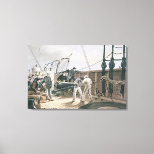 Het spliceren van de kabel na het eerste ongeval o canvas afdruk