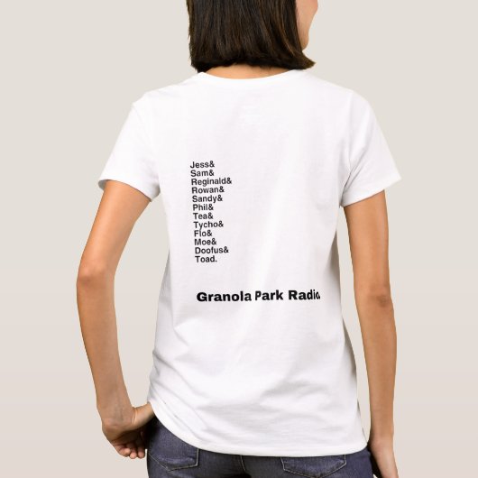 Het spoelproject: Radio Granola Park T-shirt (Achterkant)