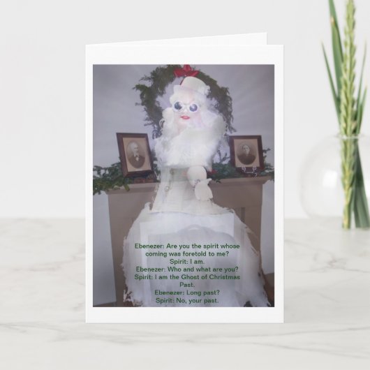 Het spook Steampunk van Kerstmis voorbij Feestdagen Kaart (Voorkant)