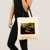 Het spook van de hoofdloze ruiter met Halloween in Tote Bag (Voorkant (product))
