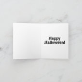 Het Spook van Halloween Kaart (Binnen)