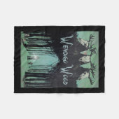 Het spook van het bos Cryptid Wendigo Wood Fleece Deken (Voorkant (Horizontaal))