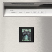 Het spook van het bos Cryptid Wendigo Wood Magneet (Insitu (Vaatwasser))