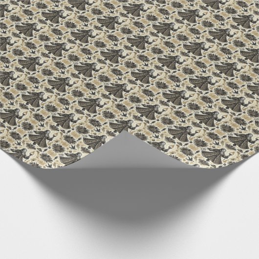 Het spook van het kerstcadeau cadeaupapier (Hoek)