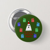 Het spook van Kerstcadeaus is grappig Ronde Button 5,7 Cm (Voorkant /achterkant)