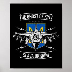 Het spook van Kiev steun Oekraïne T-shirt #nowar S Poster