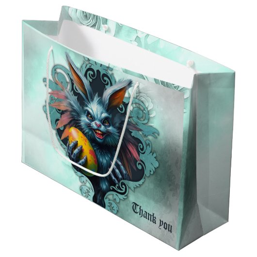 Het spookachtige paaskonijn, groot cadeauzakje (Voorkant Gekanteld)