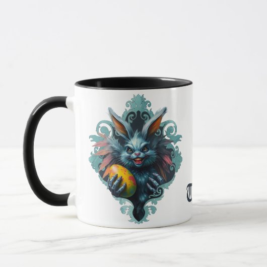 Het spookachtige paaskonijn mok (Links)