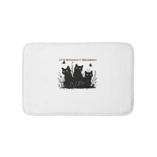 Het spookachtige seizoen zwarte katten Classic T-S Badmat (Voorkant)