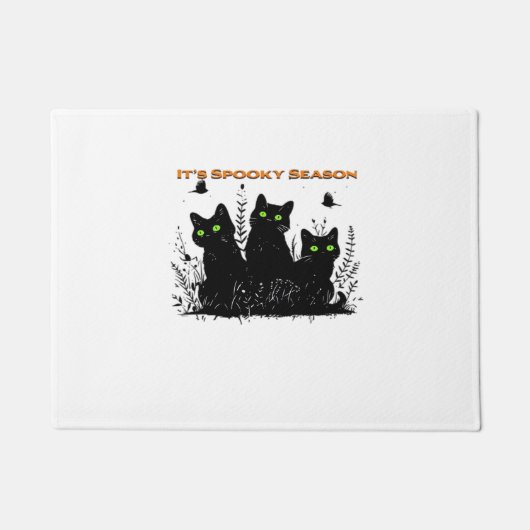 Het spookachtige seizoen zwarte katten Classic T-S Deurmat (Voorkant)