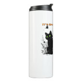 Het spookachtige seizoen zwarte katten Classic T-S Thermosbeker (Gedraaid links)