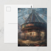 Het spookachtige verlaten carnaval briefkaart (Voorkant / Achterkant)