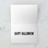 Het spookbos Halloween Kaart (Binnen)