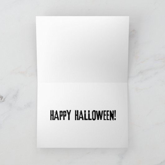 Het spookbos Halloween Kaart (Binnen)