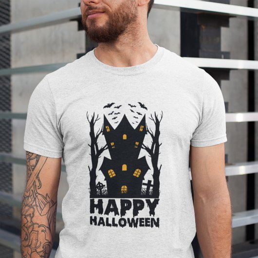 Het spookhuis: Happy Halloween Tri-Blend Shirt