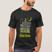 Het spookhuis liftende geesten silhouetten t-shirt (Voorkant)