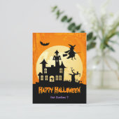 Het Spookhuis van het maanlicht in Kerkhof - Briefkaart (Staand voorkant)