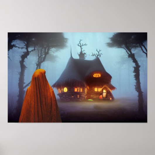 Het spookhuis verlaten poster (Voorkant)