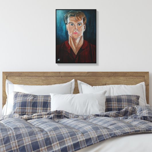 Het spookschilderij van Alfred Fox Canvas Afdruk (Insitu (Slaapkamer))