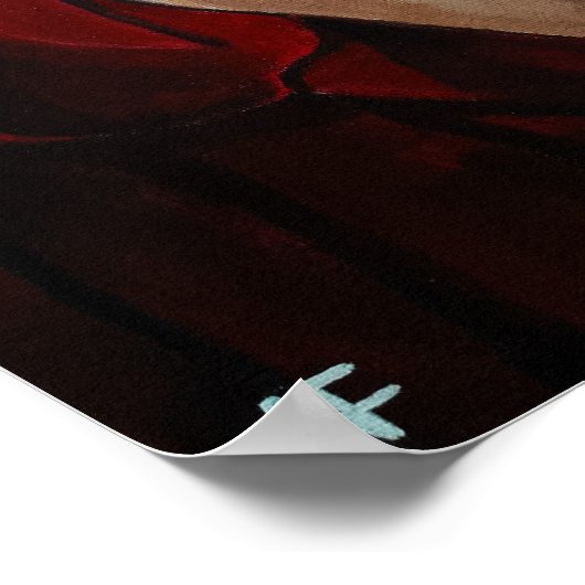 Het spookschilderij van Alfred Fox Poster (Hoek)