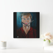 Het spookschilderij van Alfred Fox Vierkante Klok (Huis)