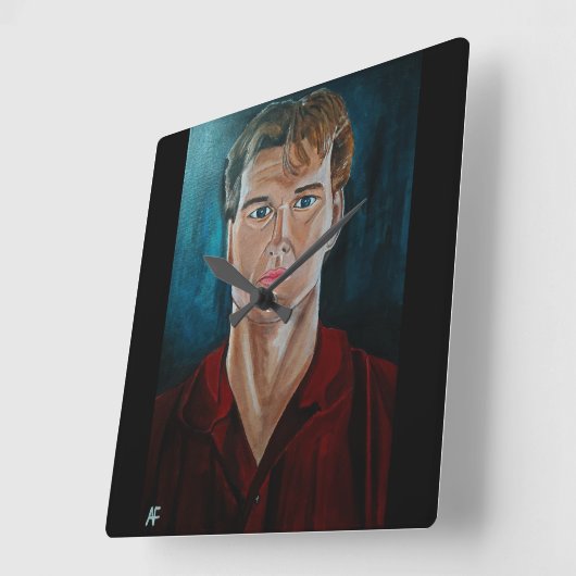 Het spookschilderij van Alfred Fox Vierkante Klok (Hoek)