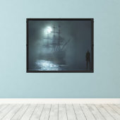 Het spookschip canvas afdruk (Insitu (Houten vloer))
