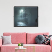 Het spookschip canvas afdruk (Insitu (Woonkamer))