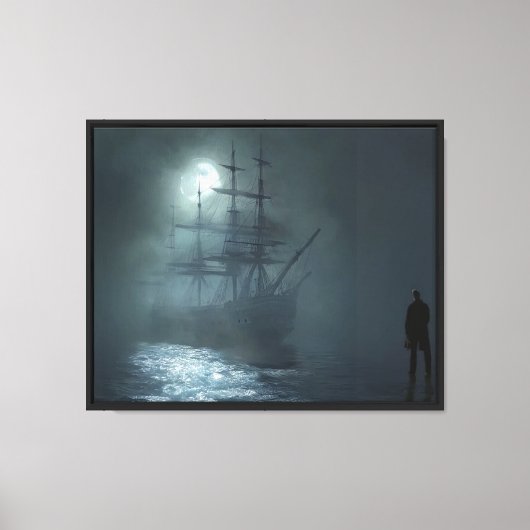 Het spookschip canvas afdruk (Voorkant)