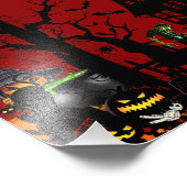 Het spookuur nadert met terreur op de loer foto afdruk (Hoek)