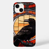 Het Spooky Raven Glas in lood Case-Mate iPhone Case (Achterkant)