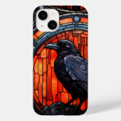 Het Spooky Raven Glas in lood Case-Mate iPhone Case (Achterkant)