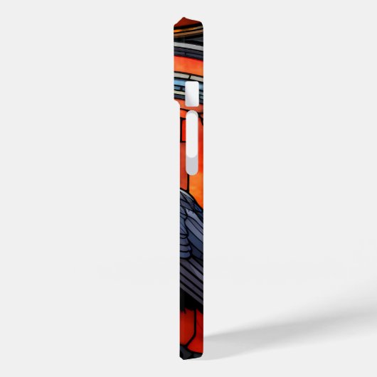 Het Spooky Raven Glas in lood Case-Mate iPhone Case (Achterkant / Links)