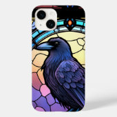 Het Spooky Raven Glas in lood Case-Mate iPhone Case (Achterkant)
