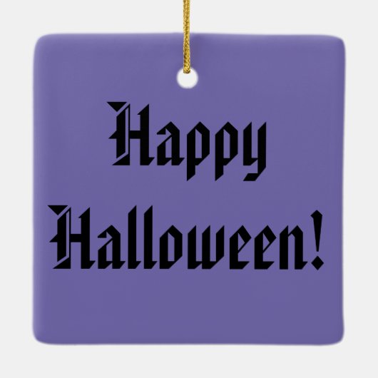 Het Spooky Raven Glas in lood Keramisch Ornament (Achterkant)