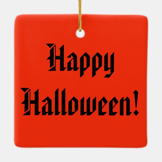 Het Spooky Raven Glas in lood Keramisch Ornament (Achterkant)