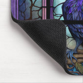 Het Spooky Raven Glas in lood Muismat (Hoek)