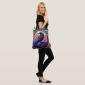 Het Spooky Raven Glas in lood Tote Bag (Op model)
