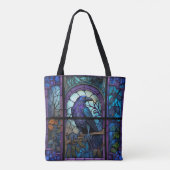 Het Spooky Raven Glas in lood Tote Bag (Achterkant)