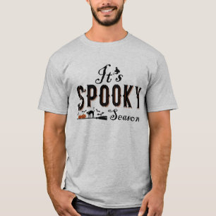Het Spooky Seizoen slaat halloween pompoen T-shirt