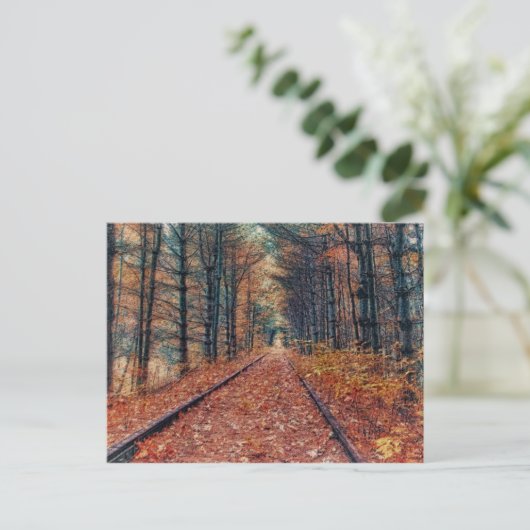 Het spoor door een Briefkaart van het Bos (Staand voorkant)