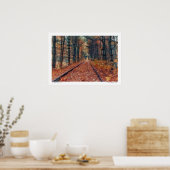 Het spoor door een Poster van het Bos (Keuken)