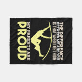 Het spoor en het Gebied - Mijn Ouders zijn trots Fleece Deken (Voorkant (Horizontaal))